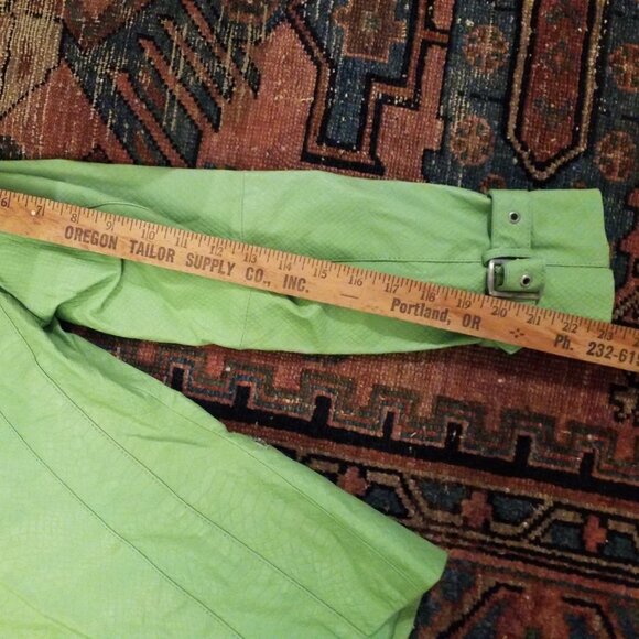 BRAT GREEN Leather Jacket XS - Picture 4 of 7